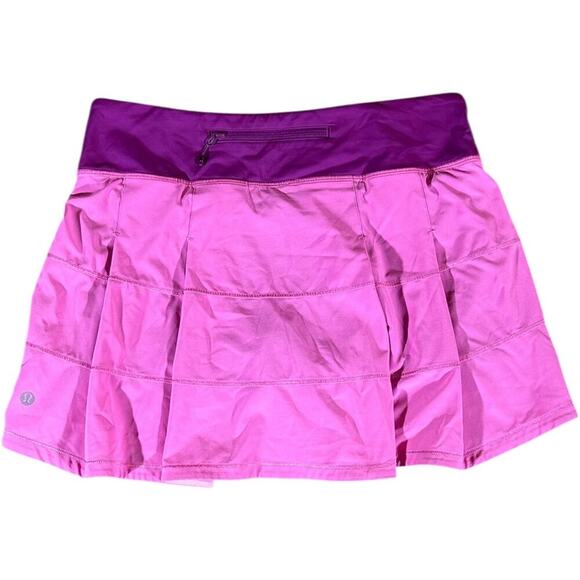 Lululemon Pink Paradise Regal Plum Pace Rival Skirt - Picture 4 of 8